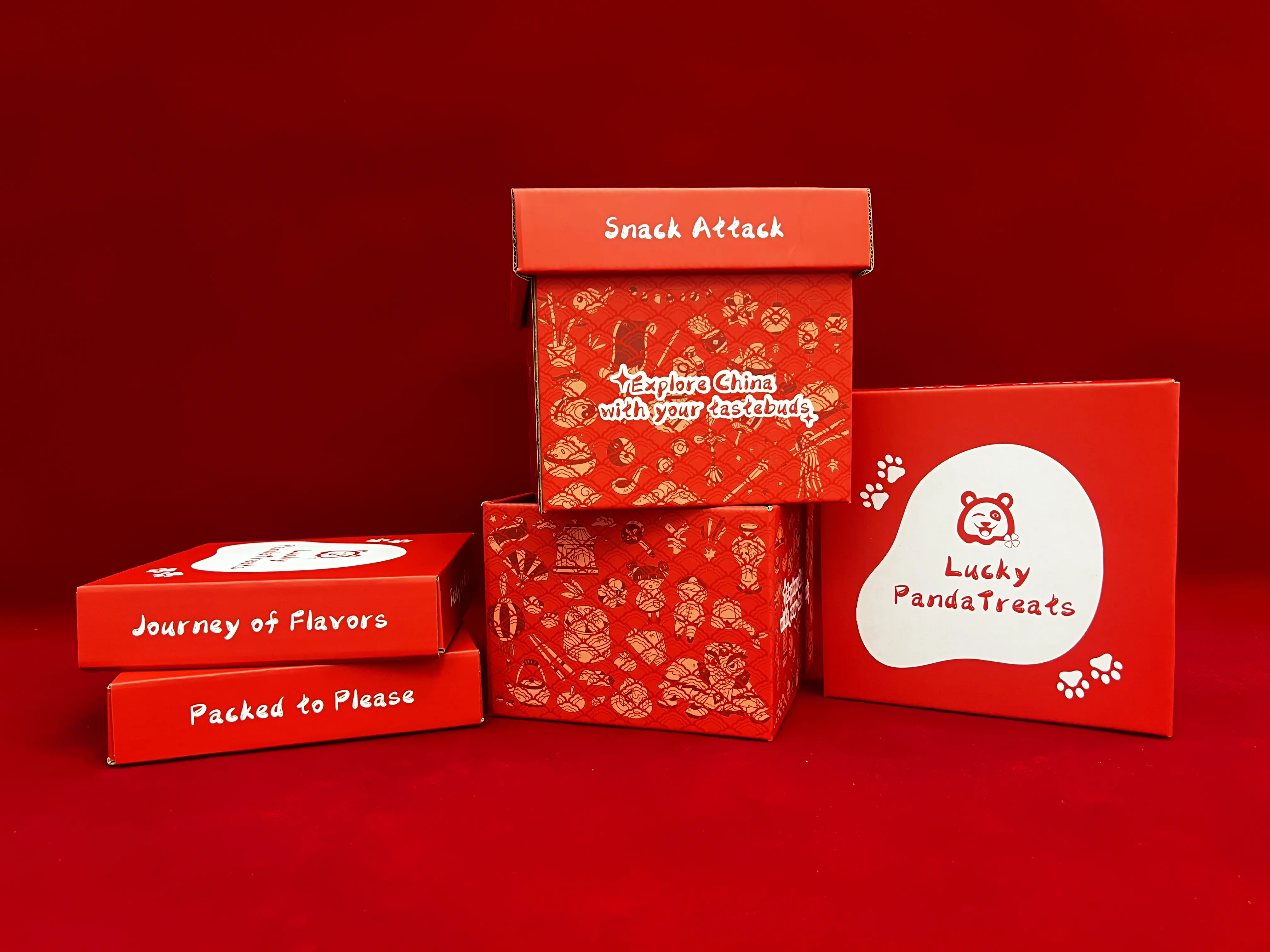 chinese snack box product photography